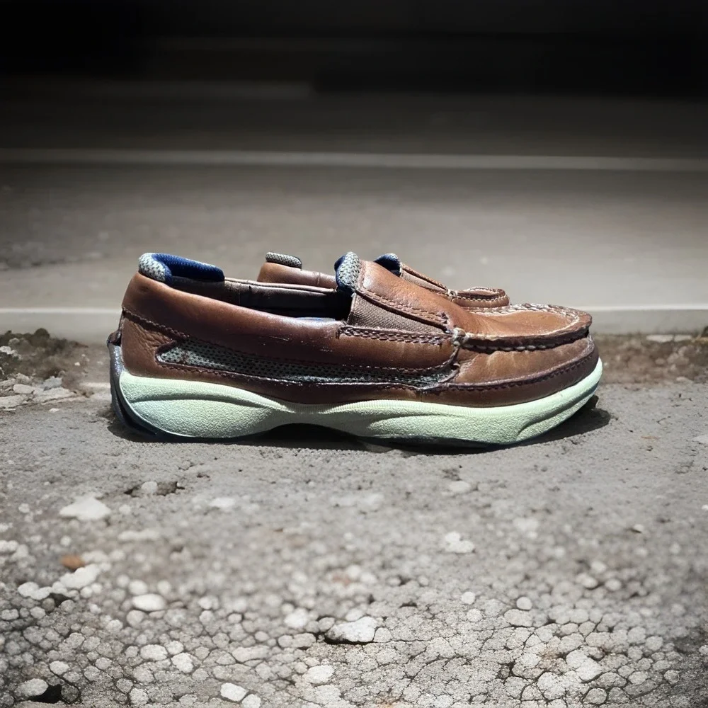 Sperry Men's Intrepid Slip On Boat Shoes Size 8M-STS 10841-Leather Upper